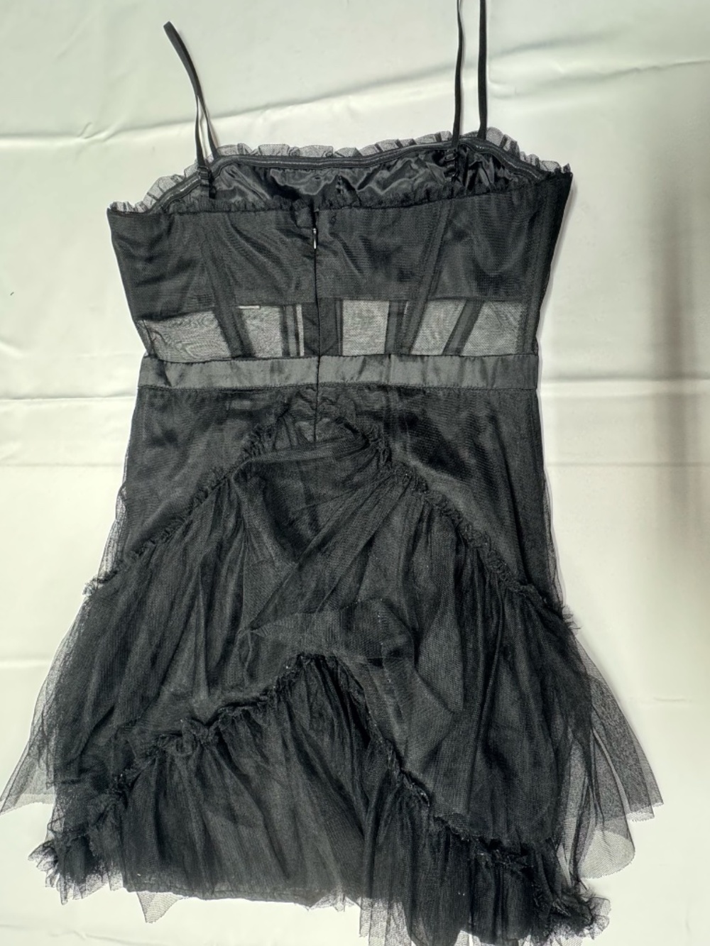 Sipaiya Black Tiered Tulle Corset Dress - Size L - NEW Without Tags. - Picture 5 of 11